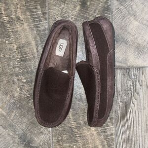 UGG brown suede leather loafers